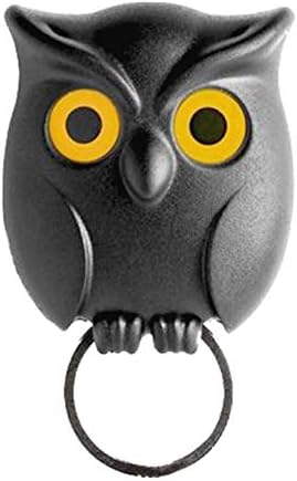 Key Holder, Owl Shape Magnetic Organizer Hook - Wall Mounted Keychain Hanger - Novelty Friendship Charm Key Hanging Ring - for Home Decor Show
