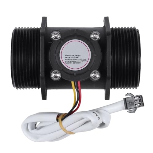 Flow Sensor Meter Digital Pipeline Water Flow DN40 1.5 Inch Flowmeter Water Flow Sensor Flow Meter Flow Rate Control 5-150L/Min
