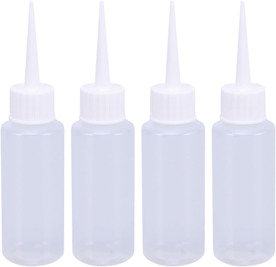 Kichvoe 4 Pcs Empty Condiment Bottle 50ml Sauce Bottle for g, Ketchup, Frosting, Cookies, Decoration, Art