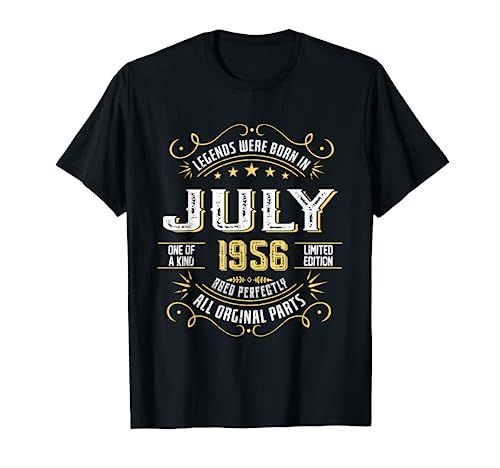 Legends Were Born In July 1956 For Birthday July 2023 Camiseta