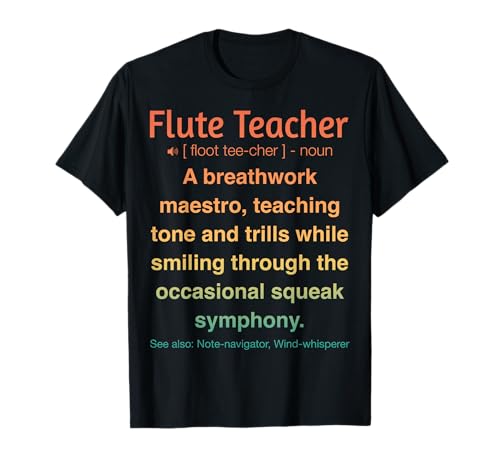 Profesor de flauta divertido Camiseta