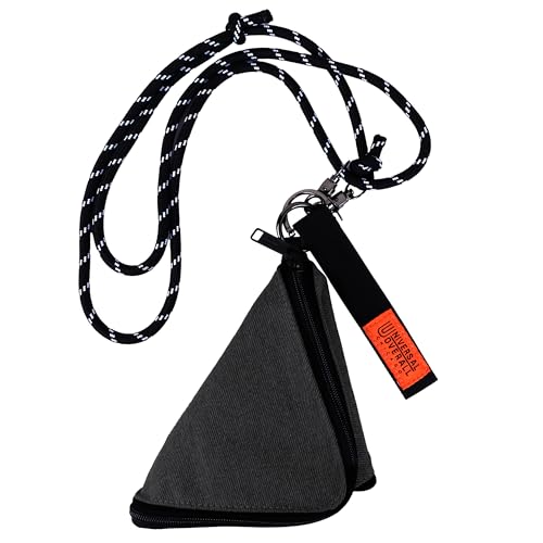 [ユニバーサルオーバーオール] ショルダーポーチ 2L デニム素材・ピラミッド型 SUVO-018 BLACK FR