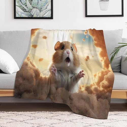 Couverture hamster douce en flanelle supérieure toutes saisons 100x130