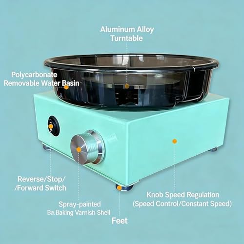 Roue de poterie électrique compacte et propre pour façonner l'argile chez soi