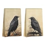 Vintage Raven Kitchen Towels