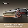 DREAME H15 Pro Heat Aspirateur Laveur, Nettoyage des sols à 85 °C, bras robotisé IA GapFree, capteur RVB intelligent, 22 kPa, 0 nœuds, lavage brosse à 100°C, séchage en 5 min à 90°C,contrôle par appli