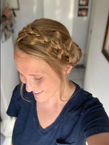 Vigour Braids Womens Braided Headband Hair Braid Natural Looking Synthetic Hair Piece Extension Butterfly Style for Women's Beauty Accessory Medium Blonde Color