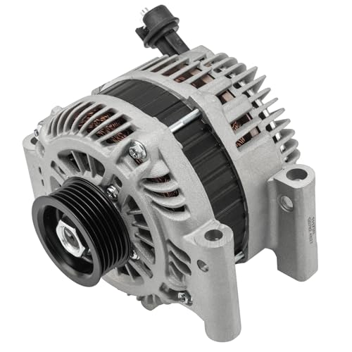 Image of KAX Alternator Fit for Ford Fusion 2006-09 3.0L,for Mercury Milan 2006-09 3.0L,for Lincoln Zephyr 2006 High Amp Alternators for 11173N 12V 150Amp CW S6 6-Groove Pulley;11173N, 6E5T10300BD, 11173 | Fits 2006-2009 Mercury Milan V6 3.0L, Replacement OE 6E5T10300BD, 6E5T10300BA, 7E5T10300BA, 7E5T10300BB, 11173