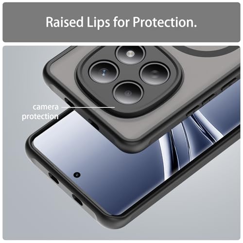 Image of Compatible with REDMI Redmi Note 15 5G Case Cover,Compatible with MagSafe,Anti-Fall,Compatible with Xiaomi Redmi Note 15 4G 2510DRA23E 2510DRA23G Cell Protective Phone Case Black