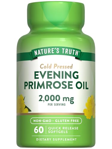 Nature's Truth Evening Primrose Oil Softgels | Cold Pressed | Non-GMO & Gluten Free Supplement