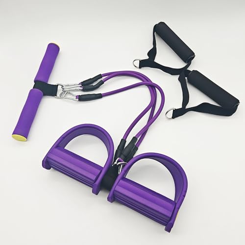 Hayaww Bauchtrainer Bodybuilding Expander Bauchtrainer Multifunktionstrainer Sit-Up Trainingsgeräte Elastische Zugseil Multifunktions-Leg-Exerciser Arm Krafttraining Einstellbarer Widerstand (A)