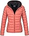 Produktbild Marikoo Damen Jacke Steppjacke Herbst Winter Übergangsjacke gesteppt B651 [B651-Luc-Coral-Gr.XS]