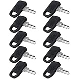 lingsee AM131841 10x Ignition Keys Replacement for JD Models Riding Mowers AMT600, AMT622, AMT626, All Material Transporters, Replaces AM101600, AM102439, M76975, M73153, TCA24616