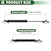 Motoforti Universal Lift Supports Struts Cabinet Cover Gas Springs 10inch/245mm 7lb/30N/3kg Black 2 Set