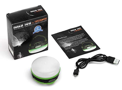 Supernova® Ultra Bright LED Lantern - Rechargeable and Portable Camping Light, Magnetic Hanging Tent Lantern for Emergency, Power Outages & Backpacking, Survival Gear with Retractable Hook (Green)