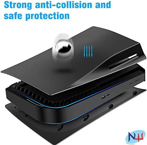 Image of New world for PS5 Faceplate, Faceplate for PS5 Disc Edition, Faceplate for PS5 CD Vesrion only for Fat Model First genration Model, Black