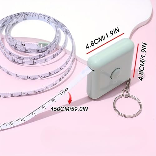 Set de 3 cintas métricas de 150 cm retráctiles miniatura 2