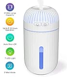 [Puerto USB] Este humidificador tiene un puerto usb. Se puede usar enchufando un tesoro de carga o una computadora. Puede cargar su teléfono móvil cuando use un humidificador de aire. Es de tamaño pequeño y luz y puede transportarse.