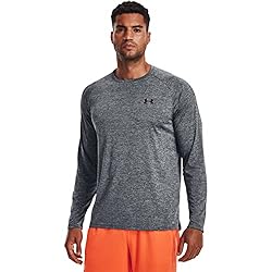 Under Armour UA Tech 2.0 LS, camiseta transpirable...: Cómoda ropa deportiva: Esta camiseta ancha para hombre está fabricada con un tejido ligero y un diseño mejorado que ofrece la óptima comodidad Suave y transpirable: La cómoda y ligera camiseta deportiva está hecha con el suave y transpirable tejido U...