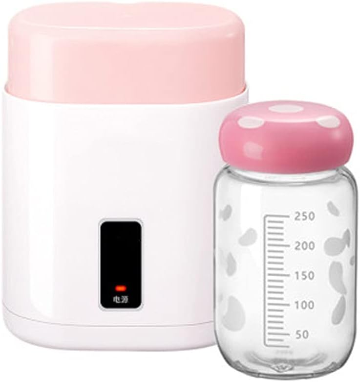 Portable Electric Yogurt Maker Automatic Multifunction No Liner Mini Natto Rice Wine Yogurt Machine Cup Machine (Size : 145 * 112 * 190mm)