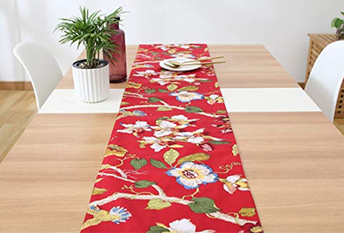 Chemin de table rouge décoration table à thé et placard KnSam 30x240 - 6