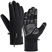 Luvas de inverno masculinas – 30° à prova de vento, impermeáveis, para trabalho ao ar livre, Preto, XG