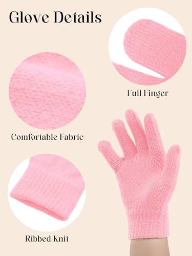 Image of Cooraby 12 Pairs Kid's Winter Magic Gloves Children Stretchy Warm Magic Gloves Boys or Girls Knit Gloves for 6-12 Years
