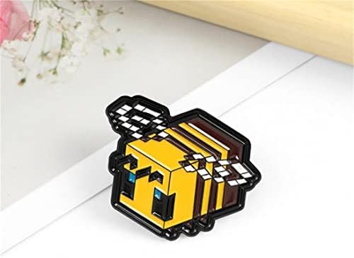Bee Enamel Pin Lapel Pins Badge Brooch Jewelry Accessory for Bags Clothes Caps Cute Brooch Lapel Pins for Women Girls Kids Gift