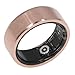 ASHATA Bluetooth Smart Ring Fitness, Health Ring to Monitor Fitness Pedometer Sleep Data, APP Control, Smart Ring for Men Women, Gold (9)