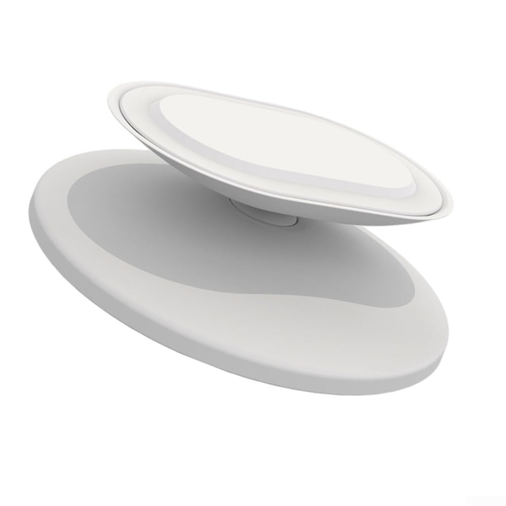 Soporte ajustable para Echo Show 11 y 8 2025, soporte giratorio estable de ABS, soporte compacto de escritorio, ahorro de espacio, rotación de 360 grados, instalación para oficina (blanco)