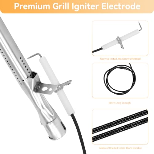 Firxzymz 49901 Heat Plate And Burner Kit For Cuisinart Gas2456As,Gas2556As,Gas1456Aso,Gas1456Bso,Gas9456As, Gas9556As, Gas2420As,Stainless Steel Grill Replacement Parts thumb #4