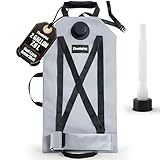 ThrottlePak 2 Gallon Collapsible Liquid Bladder for Motorcycles - Armadillo Bag with Reinforced Stitching X Straps - Emergency Fluid Pouch for Adventure - Motorcycle Spare Automotive Fluids Can