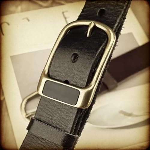 Men's Belt with Single Prong Buckle, Leather Dress Belt width 3.8cm for Casual and Business2