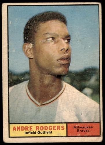 1961 Topps #183 Andre Rodgers Milwaukee Braves (Baseball Card) GOOD Braves