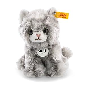 Steiff 084010 – Minka kaetzak 17 zittend, grijs gestroomd