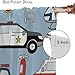 Wallira Blue Boys Cartoon Car Curtains,Fire Truck Ambulance Police Car Helicopter Print Decor Rod Pocket Window Treatments for Baby Kids Bedroom Toddler Playroom Living Nursery Drapes 41