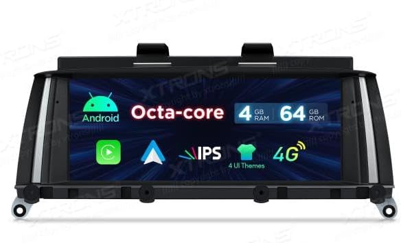 XTRONS QDB80X3NB display highlighting Octa-core processor, 4GB RAM, 64GB ROM, IPS display, and 4G connectivity