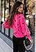 ANCAPELION Women’s Casual Pullover Sweater Winter Round Neck Long Sleeve Jumpers Color Block Knit Pullover Top Loose Fit D-Heart Red Medium