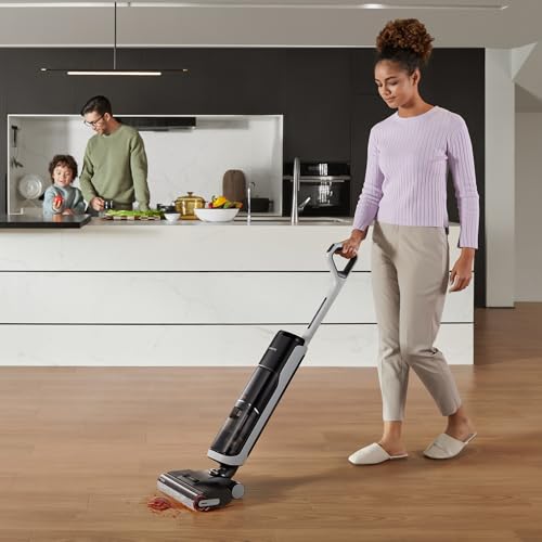 dreame H14 Cordless Vacuum Mop, 180° Lie-Flat Wet Dry Vacuum cleaner, 140°F Brush Washing, Fast Hot Air Drying in 5Mins, Smart Hard Floor Cleaner Machine with Powerful Suction, Great for Sticky Messes - image 8