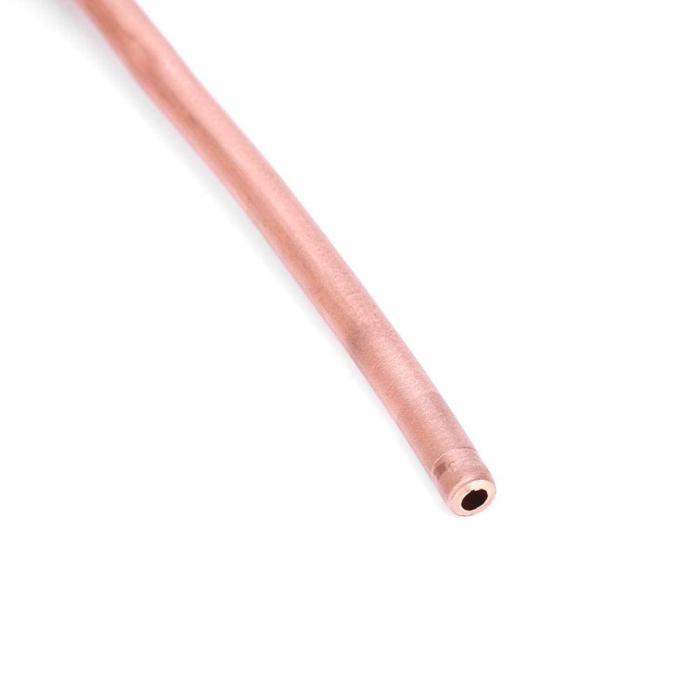 2 M Tube de cuivre souple Tuyau en cuivre Tubes à bobine souple OD 6 mm ID 4.8 mm C1100 T2 pour réfrigérateur de climatiseur