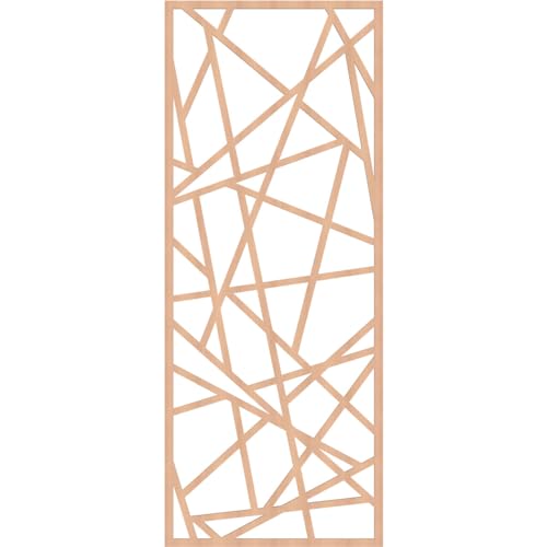 Image of Conway Decorative Pierced Fretwork Wood Wall Panels, 25 3 /8 inchW x 64 3 /8 inchH x 1 /4 inchT, Alder