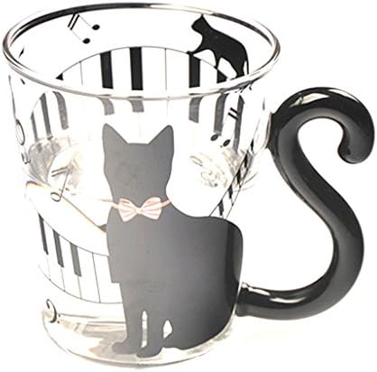 Taza De Cristal Del Gato Del Gatito Taza... Taza De Cristal Del Gato Del Gatito Taza...
