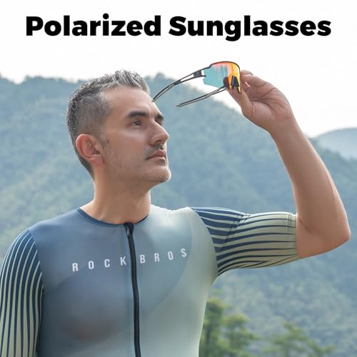 ROCKBROS Polarized Sunglasses for Men Women UV Protection Cycling Sunglasses Sport Glasses2