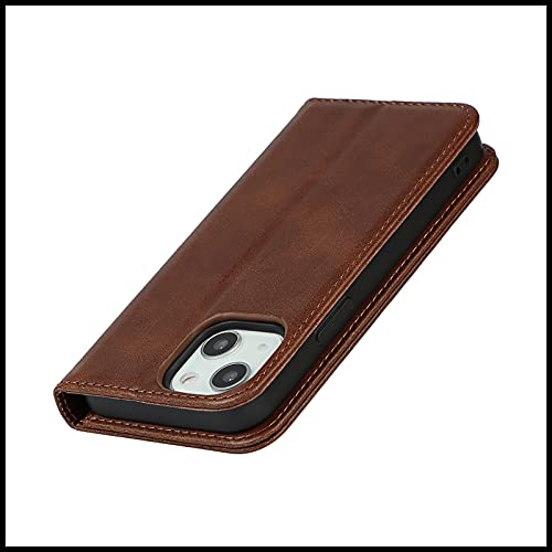 FROLAN for iPhone 15 Plus Wallet Case with Card Holder, Premium PU Leather Credit Slot Flip Folio Book Drop Protection Shockproof Phone Cover for iPhone 15 Plus 6.7 Inch (Dark Brown) by FROLAN - Used condition - Image 6