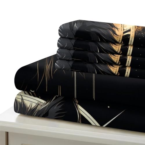 Ensemble de couette loup imprimé 3D haute définition parure de lit microfibre premium 200x200 - 6