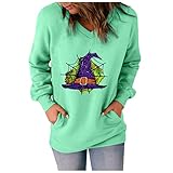 MICKURY Kaschmir Pullover,Damen Tshirt Set Tshirt Damen Sport Tshirt Rosa Pullover Damen Braun Hoodie Nutella Pullover Top Oberteil