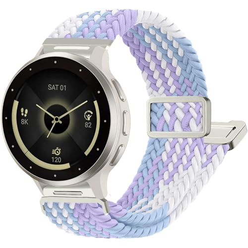 �ґg �X�g���b�` 20mm �r���v�o���h Garmin Vivoactive 6/Vivoactive 5/3/3 �~���[�W�b�N�E�H�b�`�o���h �\�t�g�i�C���� �ʋC�� ���C�X�|�[�c�o���h Garmin Venu Sq 2/Forerunner 55/165
