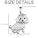 Dog Lovers' Necklace - Different Breeds of Dogs, Synthetic Black and White Zirconia Accented, Golden Retriever, Pug, Corgi, Boxer, and more! Trendy Alloy Chain, Fashion Themed Jewelry Accessory for Men or Women, Pet Lover Gift for Birthday and Holiday, Durable and Long-Lasting, Hypoallergenic and Nickel-Free, Everyday Wear (Maltese)