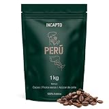 Incapto Café en Grano de Especialidad 1kg | Origen Perú | 100% Arábica | Specialty Coffee 84.75 puntos SCA | Tueste Natural y Artesanal | Finca Cajamarca, Cenfrocafé