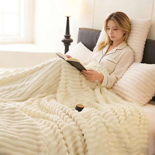 Couverture de canapé de qualité supérieure en tissu pelucheux lourd